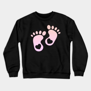 Little Baby Feet Birth cute Pregnancy Women Gifts Crewneck Sweatshirt